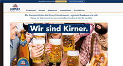 Desktop Screenshot of kirner-bier.de
