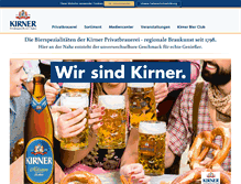 Tablet Screenshot of kirner-bier.de